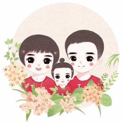 2023最火一家四口头像(44张)