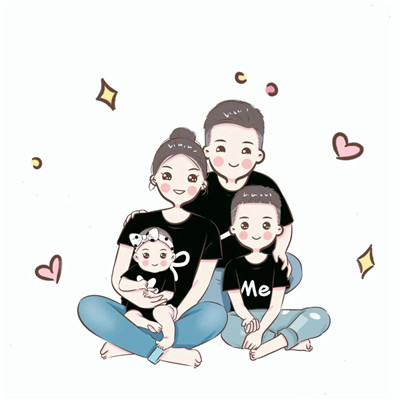 2023最火一家四口头像(44张)