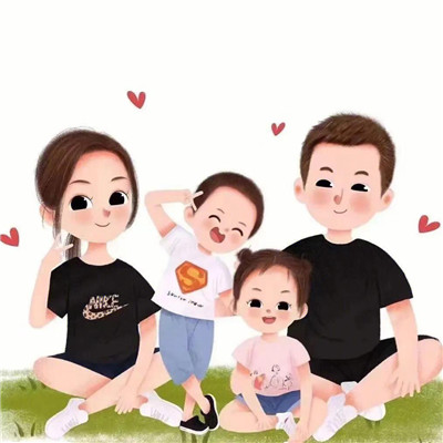 2023最火一家四口头像(44张)