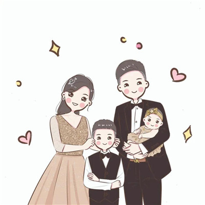 2023最火一家四口头像(44张)