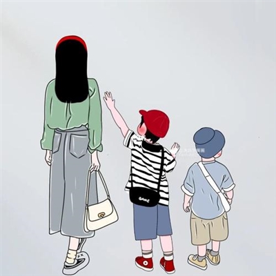 2023年最火微信头像母女三人