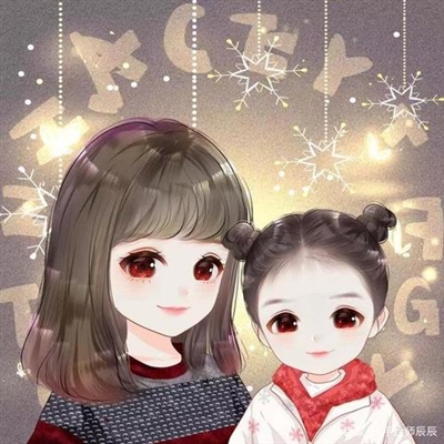 2023年最火微信头像母女三人