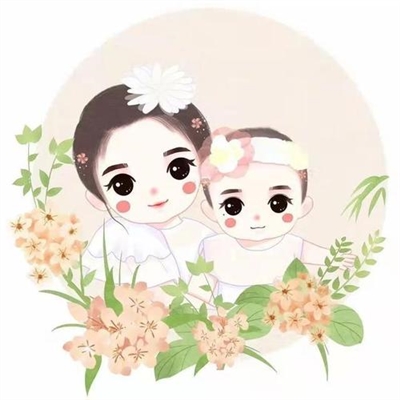 2023年最火微信头像母女三人