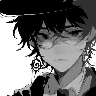 2023最火动漫头像黑白