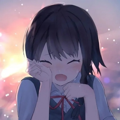 抑郁哭泣女生动漫头像(精选16张)