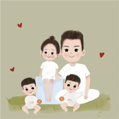 2023最火一家人头像(16张)