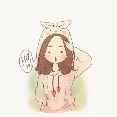 卡通情侣头像一男一女呆萌可爱高清图片(22张)