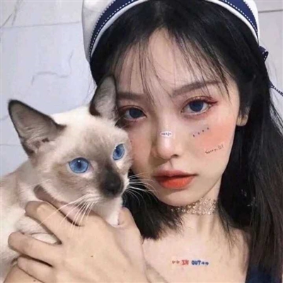 高清漂亮好看带猫咪的女生头像图片(精选21张)