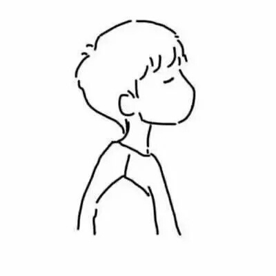 高清简单好看的人物简笔画微信头像图片(32张)