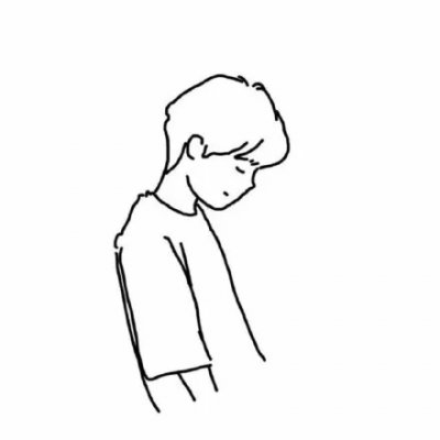 高清简单好看的人物简笔画微信头像图片(32张)