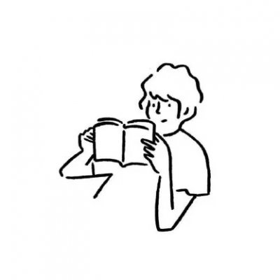 高清简单好看的人物简笔画微信头像图片(32张)