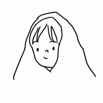 高清简单好看的人物简笔画微信头像图片(32张)