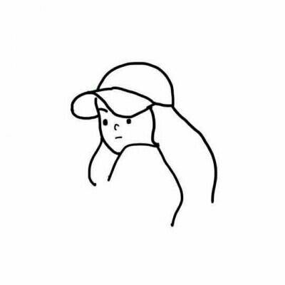 高清简单好看的人物简笔画微信头像图片(32张)