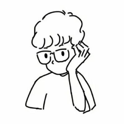 高清简单好看的人物简笔画微信头像图片(32张)