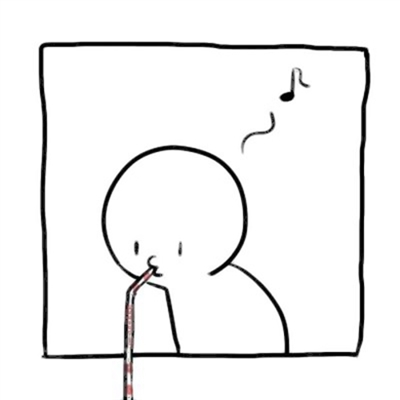 高清抖音很火的小白人情侣头像图片(24张)