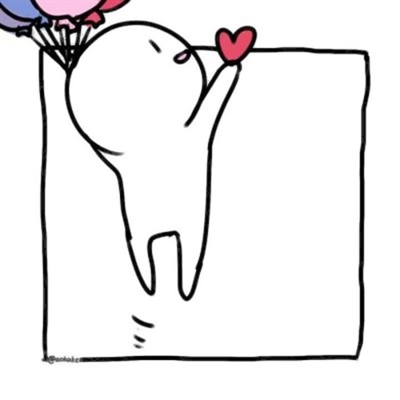 高清抖音很火的小白人情侣头像图片(24张)