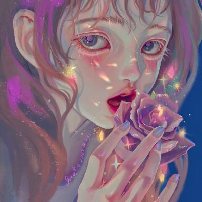 给人一种阳光的头像动漫卡通女(24张)