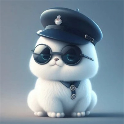 兔子好运发财可爱微信头像(精选24张)