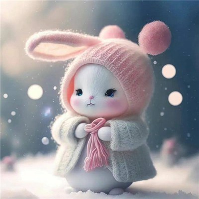 兔子好运发财可爱微信头像(精选24张)
