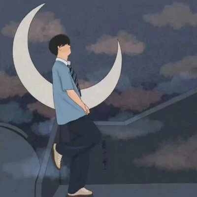 手绘无脸情侣头像(20张)