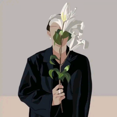 手绘无脸情侣头像(20张)