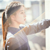 侧脸扎马尾辫女生头像(18张)