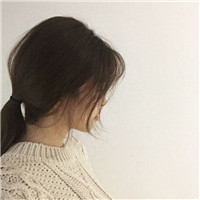 侧脸扎马尾辫女生头像(18张)