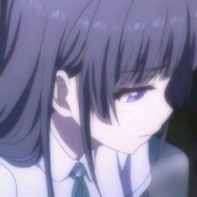 动漫图片女生黑白头像(精选22张)