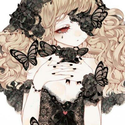 动漫图片女生黑白头像(精选22张)