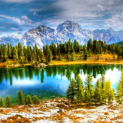 旺财山水画图片头像(18张)