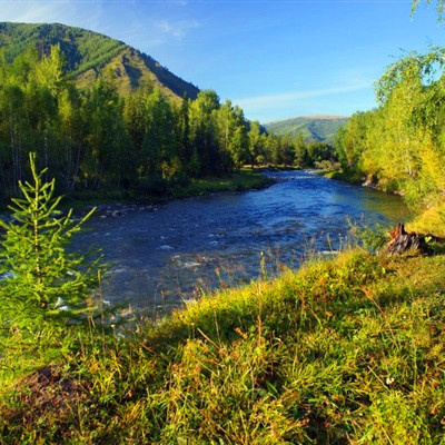 旺财山水画图片头像(18张)