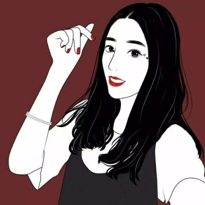 手绘高冷女生个性头像(24张)