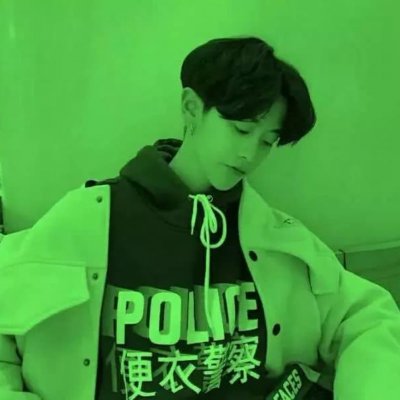 二次元绿色系男生头像(精选30张)