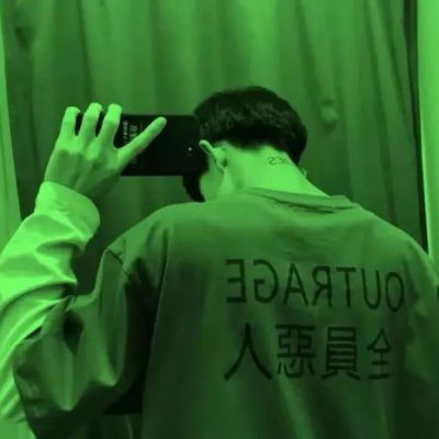 二次元绿色系男生头像(精选30张)
