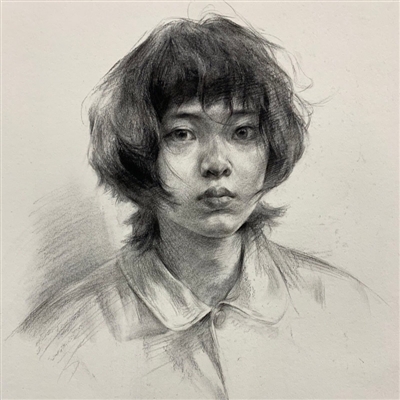 女人个性素描图片头像(精选14张)