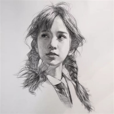 女人个性素描图片头像(精选14张)