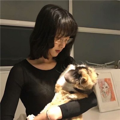 女头带宠物头像(24张)