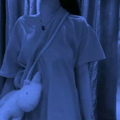 高清蓝色系女生头像(精选24张)