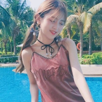 街头背景的女生头像(共16张)