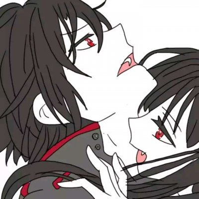 高清二次元黑暗系情侣头像一对两张(20张)