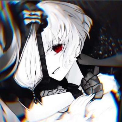 高清二次元黑暗系情侣头像一对两张(20张)