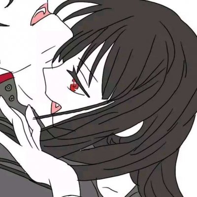 高清二次元黑暗系情侣头像一对两张(20张)