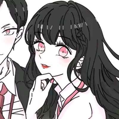 高清二次元黑暗系情侣头像一对两张(20张)