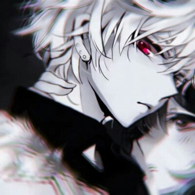 高清二次元黑暗系情侣头像一对两张(20张)