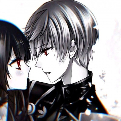 高清二次元黑暗系情侣头像一对两张(20张)