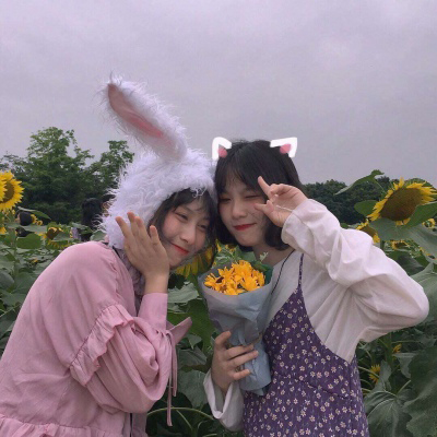 森系姐妹头像两张一人一张(精选16张)