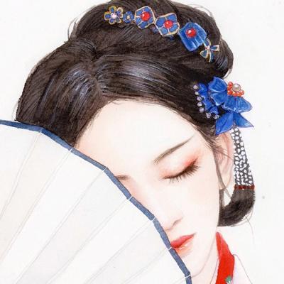 唯美手绘古风美女头像大全(精选18张)