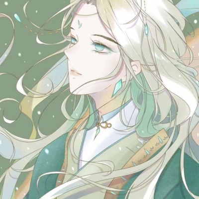 清新绿色森系女生头像二次元(18张)