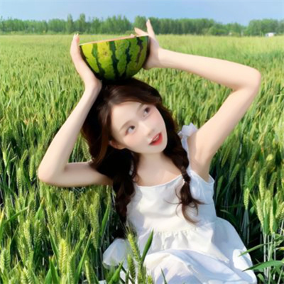 绿色系小清新女生头像(共20张)