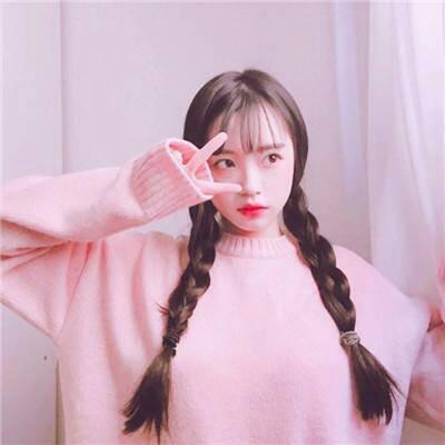 寓意好的甜美粉色系女孩头像图片(18张)